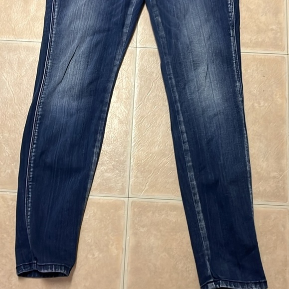 Guess jeans curve X size 27 regular women’s blue distressed skinny jeans - Picture 5 of 8